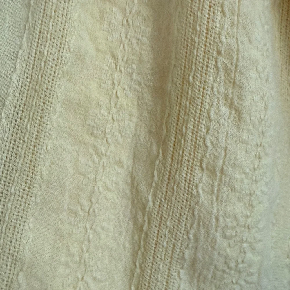 Anthropologie Somerset Butter Yellow Cotton Maxi Dress Size L - Picture 8 of 9